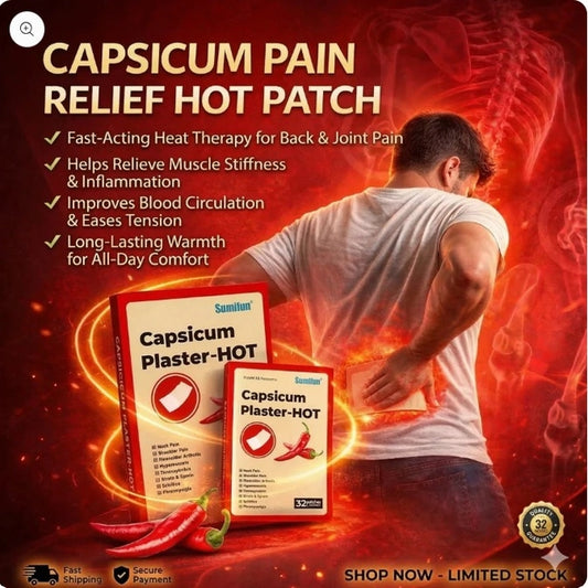 Capsicum Pain Relief Hot Patch 10pcs (Pack of 1)